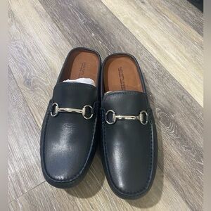 Mocassins De Conduite En Cuir Suédé Noir Saks Fifth Avenue - Taille 11 M - Occasion